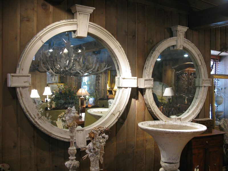 Round Window Frames with Mirrors